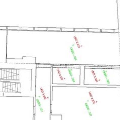 Laserscanning altes Engadinerhaus, La Punt- zum CAD Plan